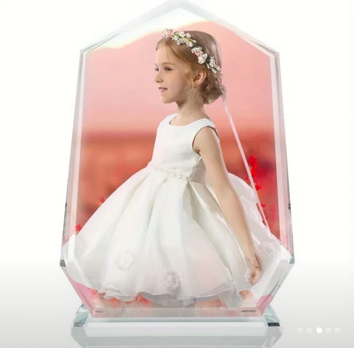 Customizable Crystal Photo Frame – DIY Sublimation Kit with Gift Box, Perfect for Gifts & Home Décor