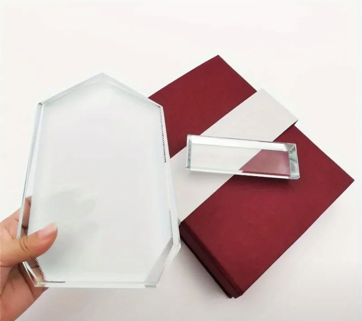 Customizable Crystal Photo Frame – DIY Sublimation Kit with Gift Box, Perfect for Gifts & Home Décor