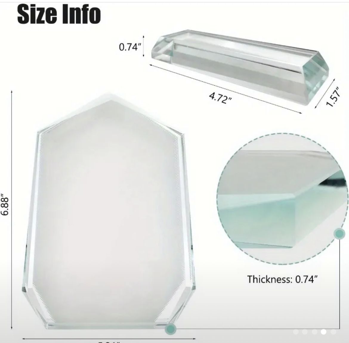 Customizable Crystal Photo Frame – DIY Sublimation Kit with Gift Box, Perfect for Gifts & Home Décor
