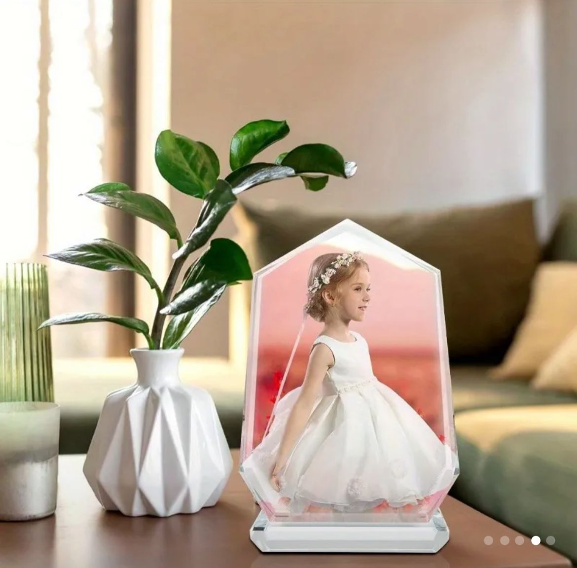 Customizable Crystal Photo Frame – DIY Sublimation Kit with Gift Box, Perfect for Gifts & Home Décor